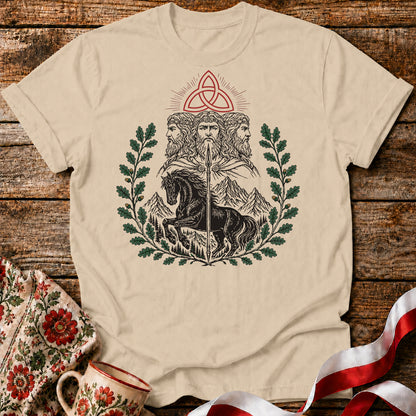Triglav Triquetra Slavic Mythology Unisex T-Shirt
