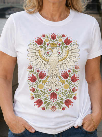Crowned White Eagle Unisex T-Shirt