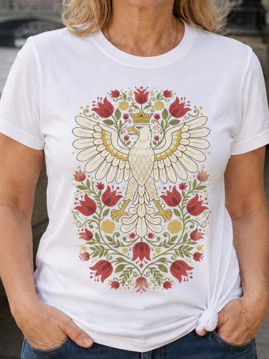 Crowned White Eagle Unisex T-Shirt
