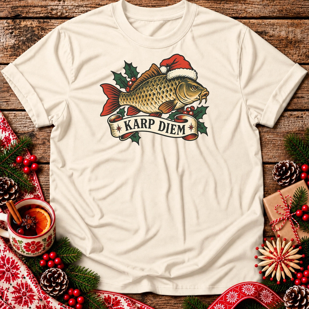 Karp Diem Christmas Carp Unisex T-Shirt