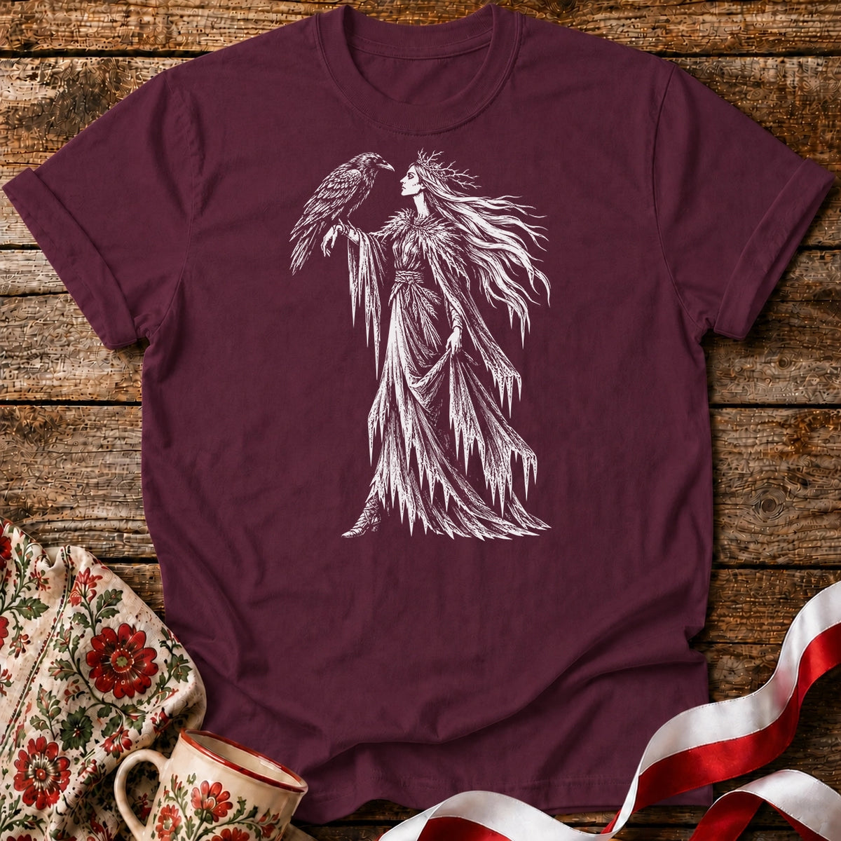 Marzanna and the Raven Unisex T-Shirt