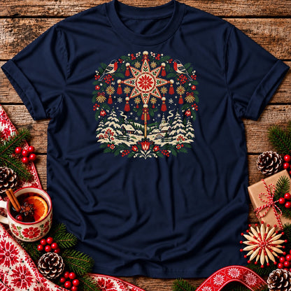 Polish Christmas Star Unisex T-Shirt