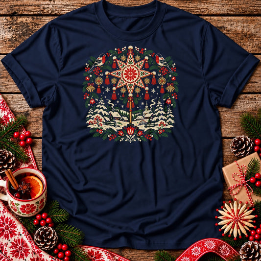 Polish Christmas Star Unisex T-Shirt
