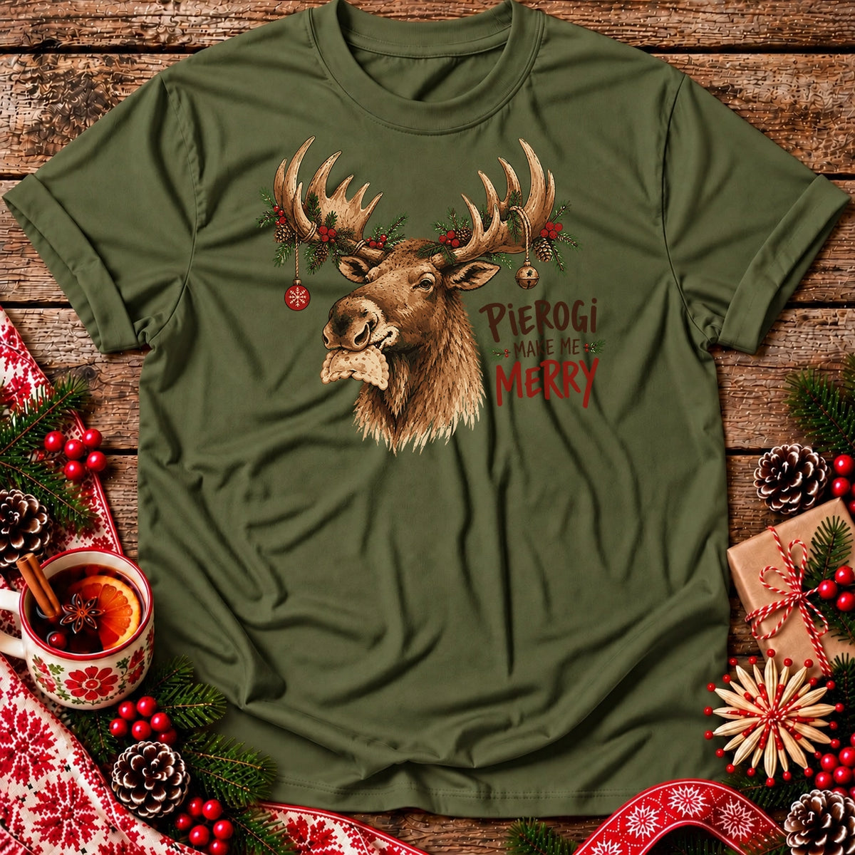Pierogi Make Me Merry Unisex T-Shirt
