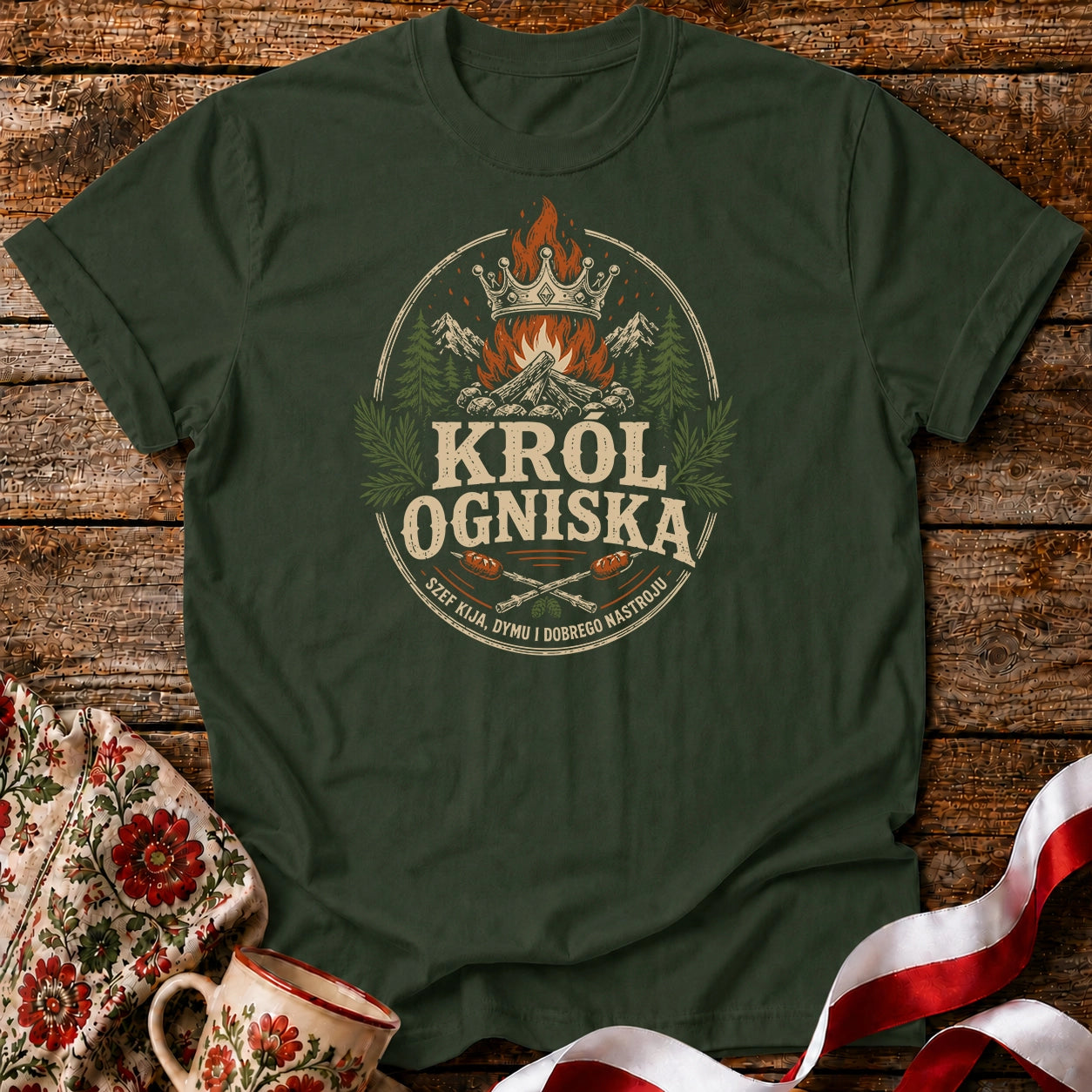 Król Ogniska Unisex T-Shirt