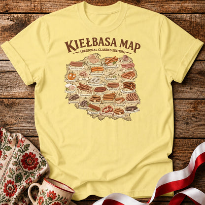 Kiełbasa Map Unisex T-Shirt