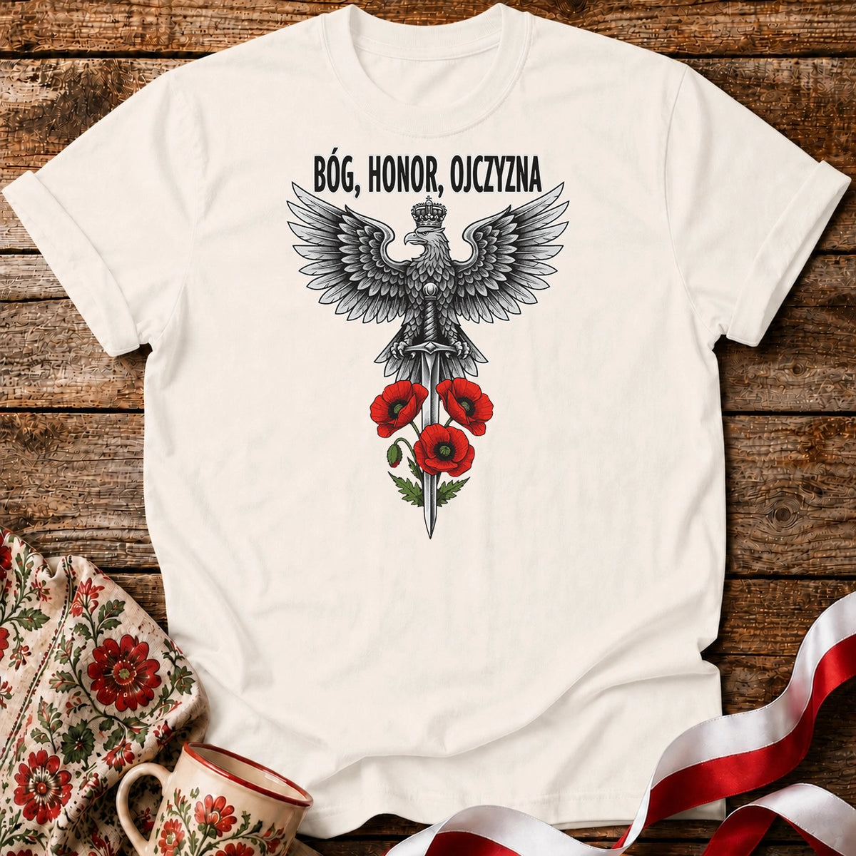 Polish Eagle Bóg Honor Ojczyzna Unisex T-Shirt