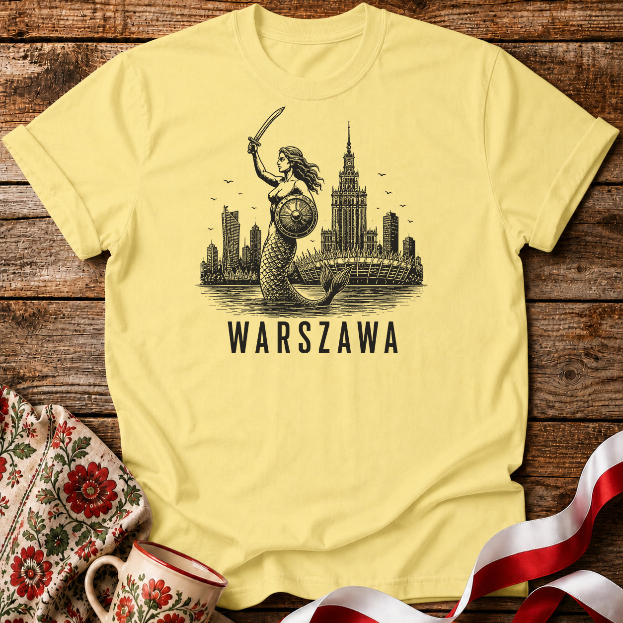 Warszawa Syrenka Polish City Unisex T-Shirt