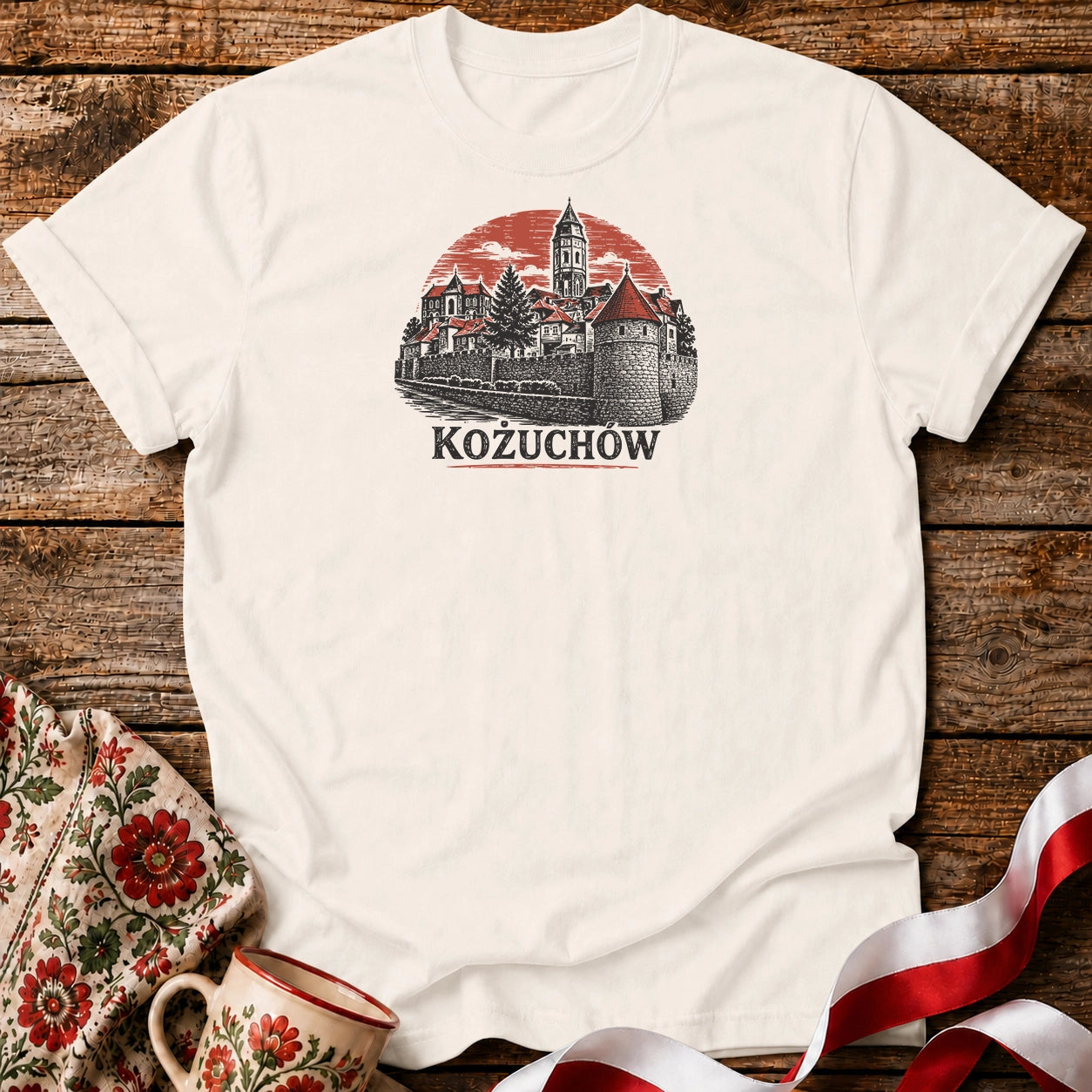 Kożuchów Sunset Skyline Unisex T-Shirt
