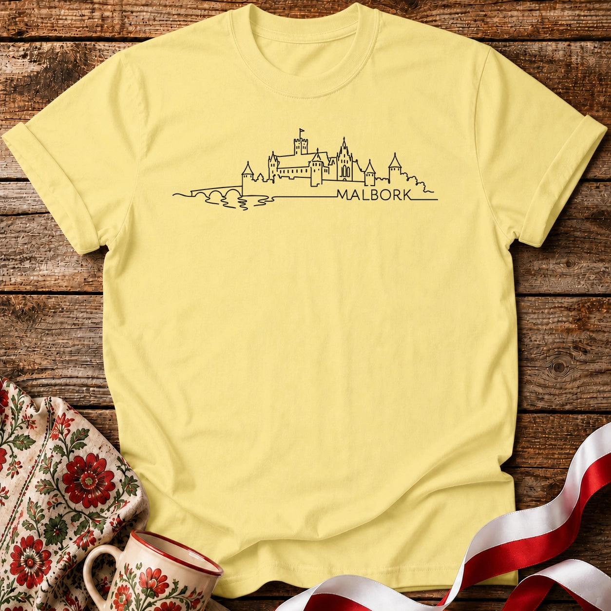 Malbork Castle Skyline Polish City Unisex T-Shirt