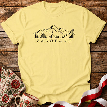 Zakopane Minimal Mountain Polish Unisex T-Shirt