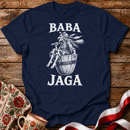 Baba Jaga Flying Mortar Unisex T-Shirt