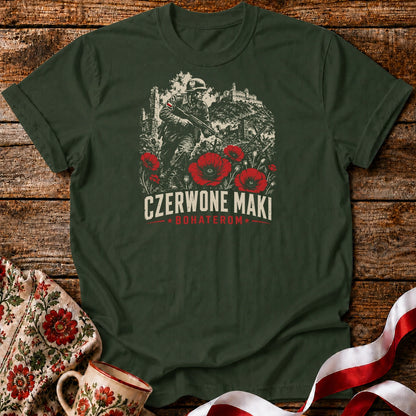Czerwone Maki Bohaterom Unisex T-Shirt