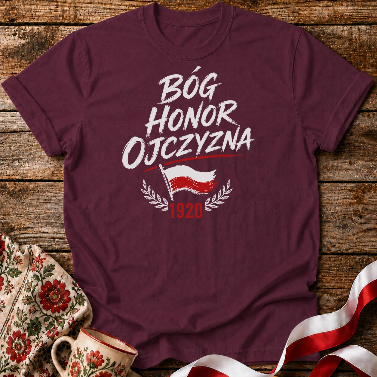 Bóg Honor Ojczyzna 1920 Unisex T-Shirt
