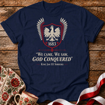 God Conquered 1683 Eagle Crest Unisex T-Shirt
