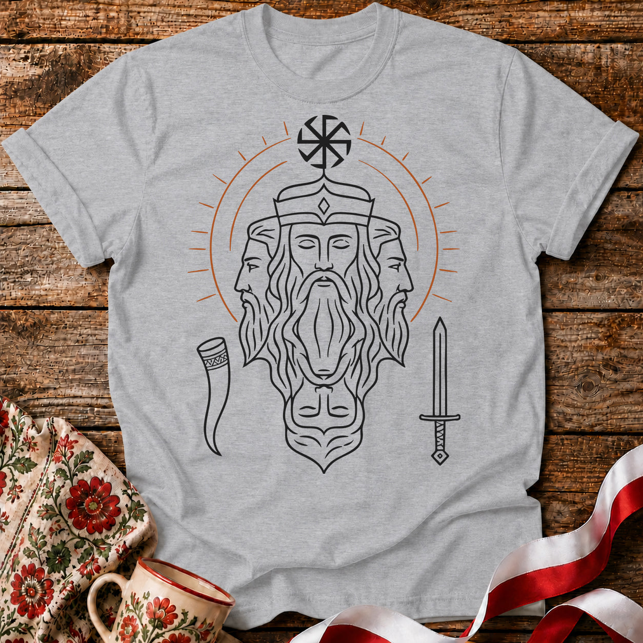 Świętowit Slavic God Unisex T-Shirt