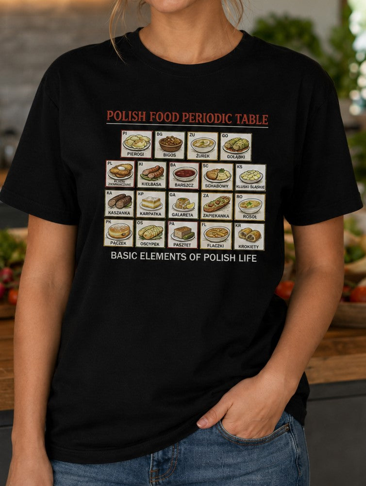 Polish Food Periodic Table Unisex T-Shirt
