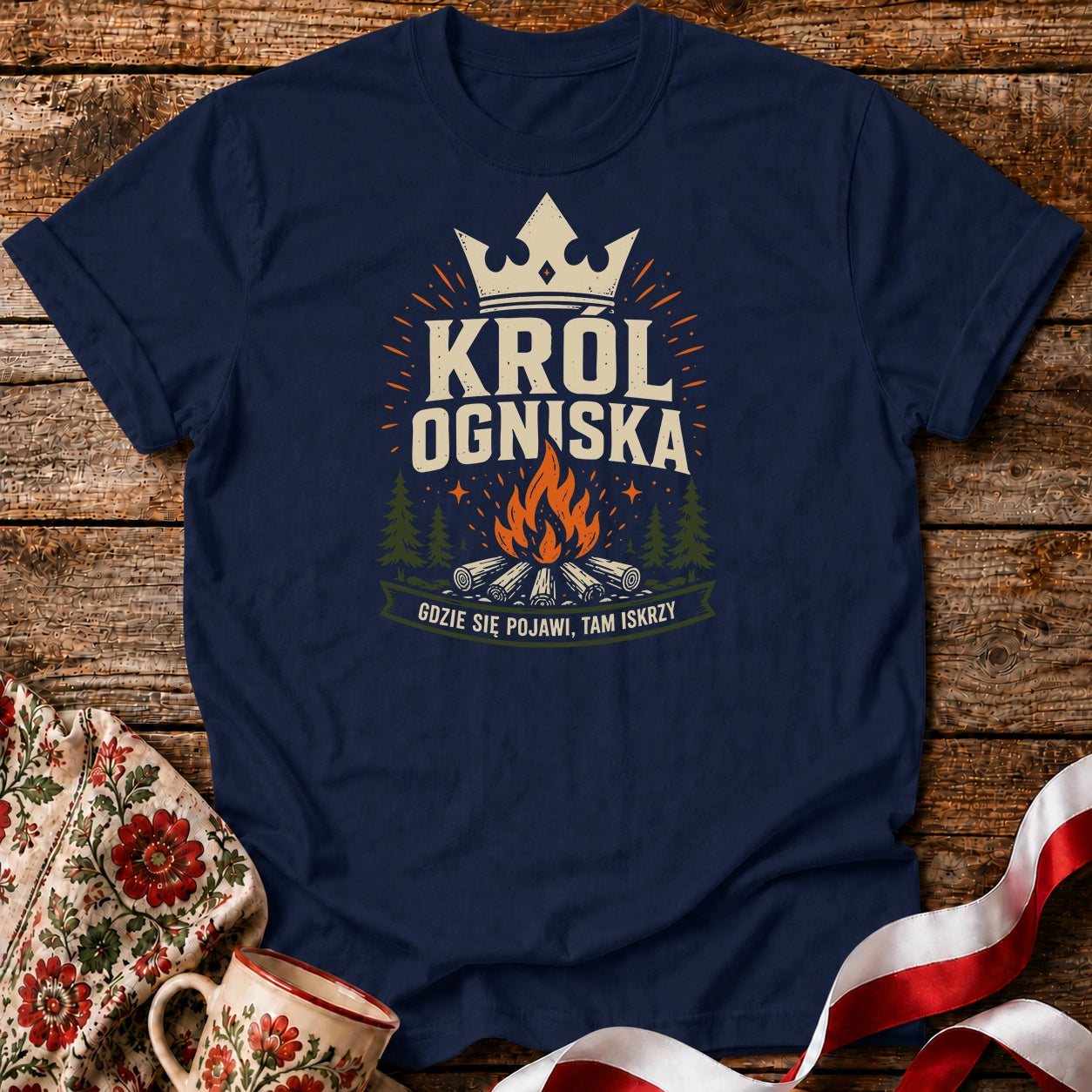 Król Ogniska Unisex T-Shirt