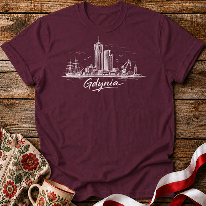 Gdynia Skyline Polish City Unisex T-Shirt