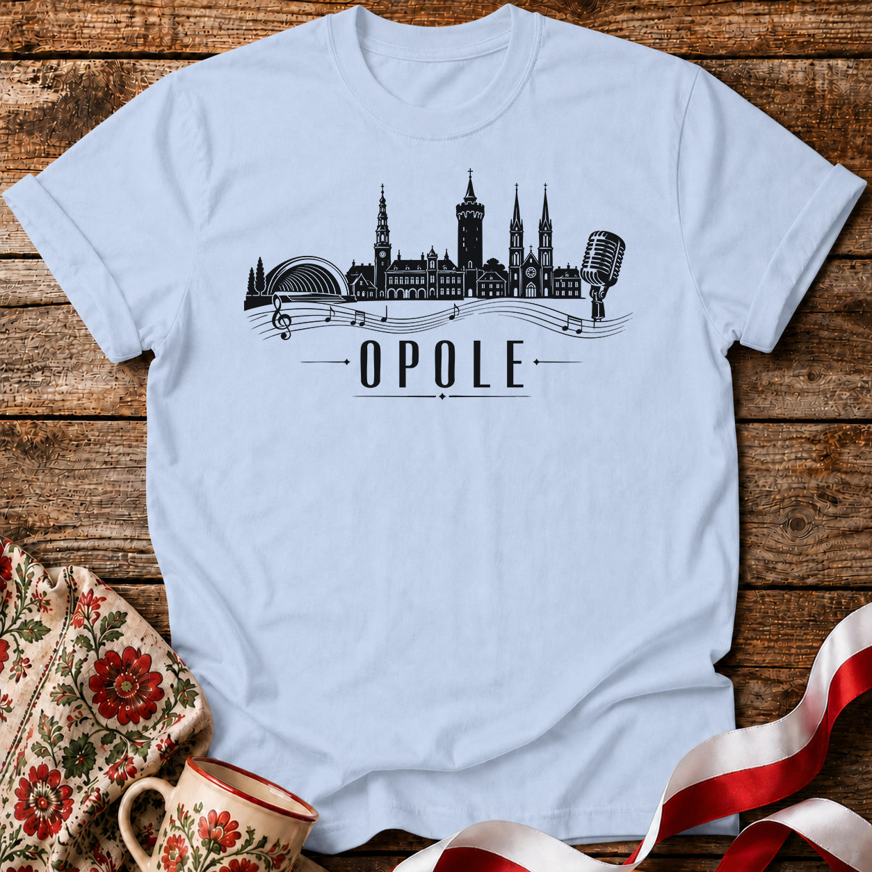 Opole Music Skyline Polish City Unisex T-Shirt