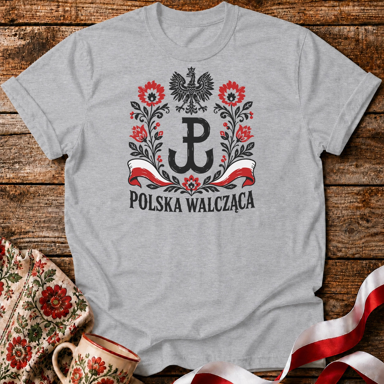 Polska Walcząca Folk Unisex T-Shirt