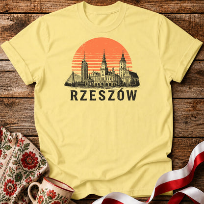 Rzeszów Sunset Skyline Polish City Unisex T-Shirt