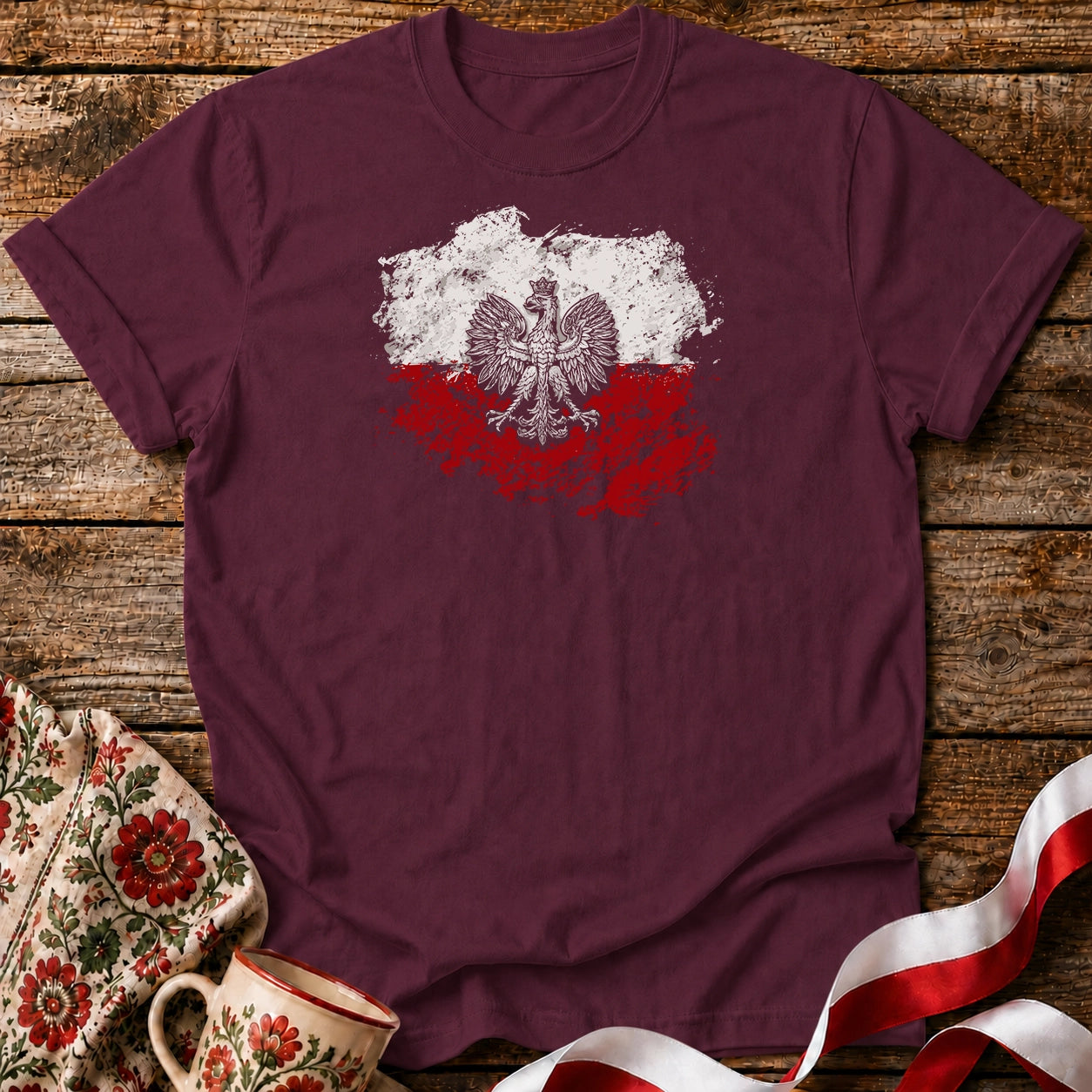Polish Map Eagle Unisex T-Shirt