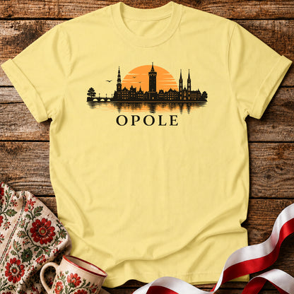 Opole Sunset Skyline Polish City Unisex T-Shirt