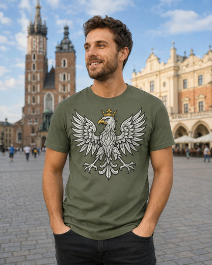 Crowned Eagle Minimal Unisex T-Shirt