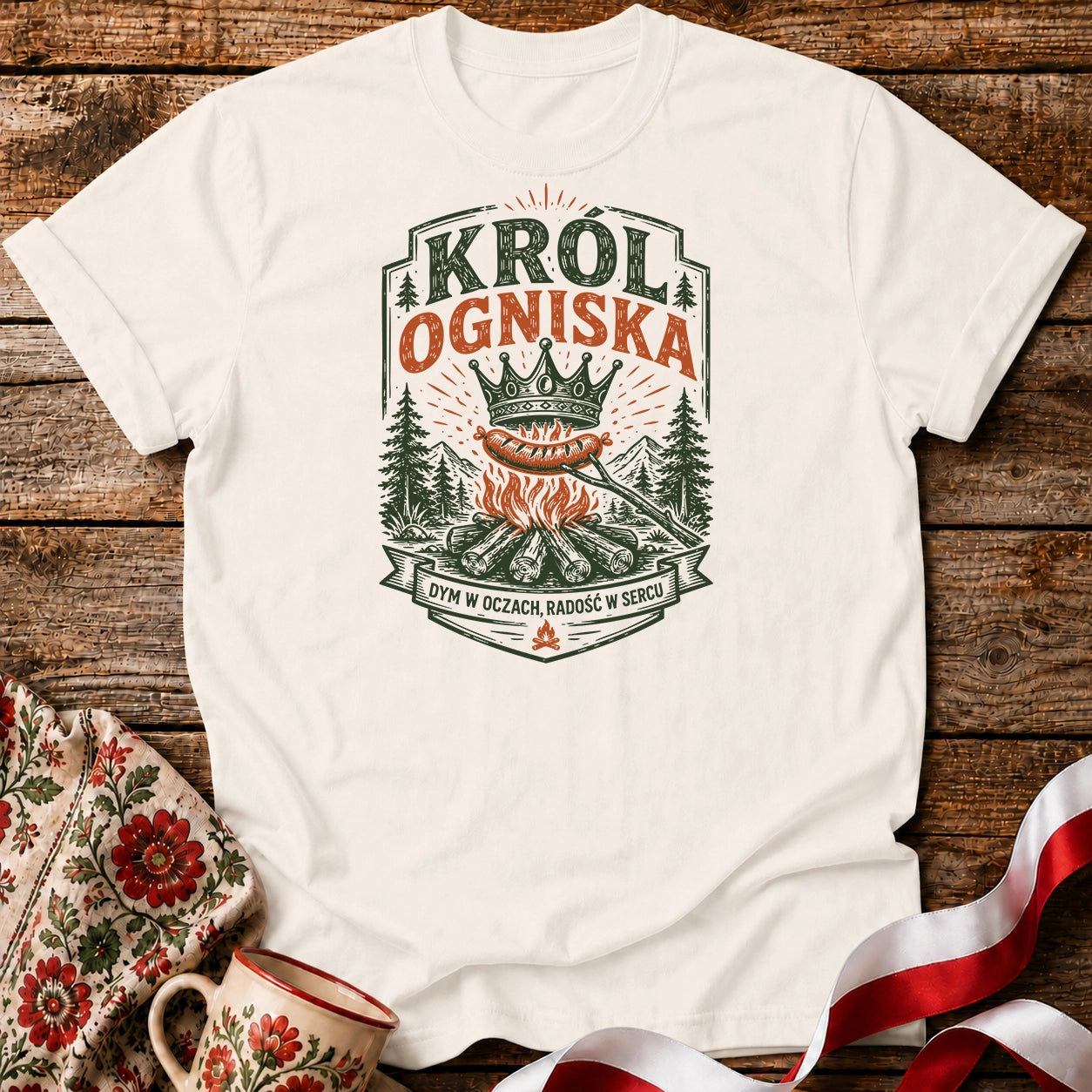 Król Ogniska Unisex T-Shirt