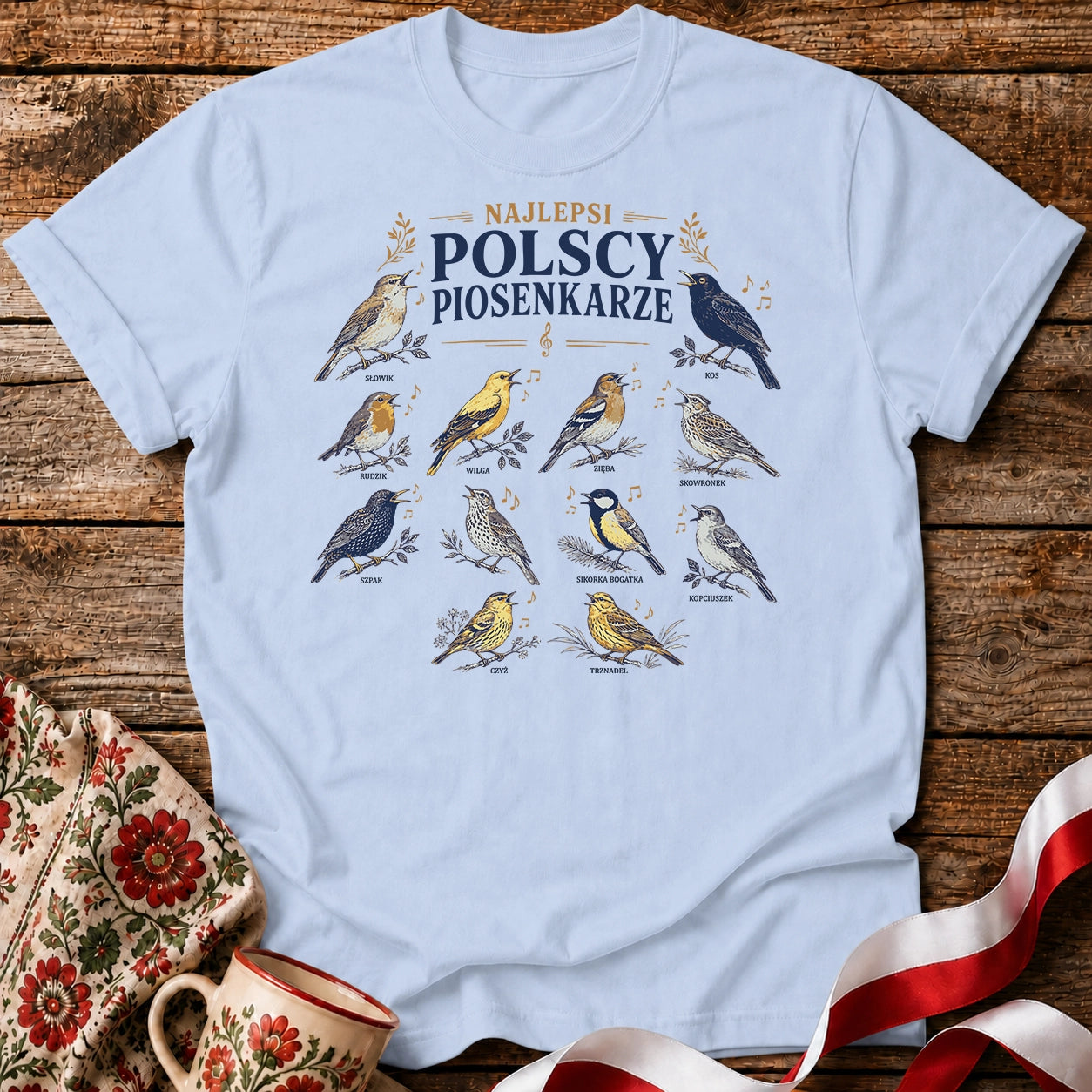 Polscy Piosenkarze Bird Choir Unisex T-Shirt