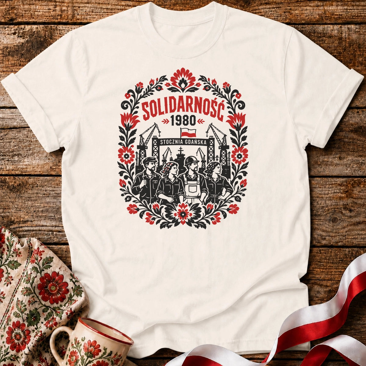 Solidarność Folk 1980 Unisex T-Shirt