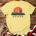Kraków Sunset Skyline Polish City Unisex T-Shirt