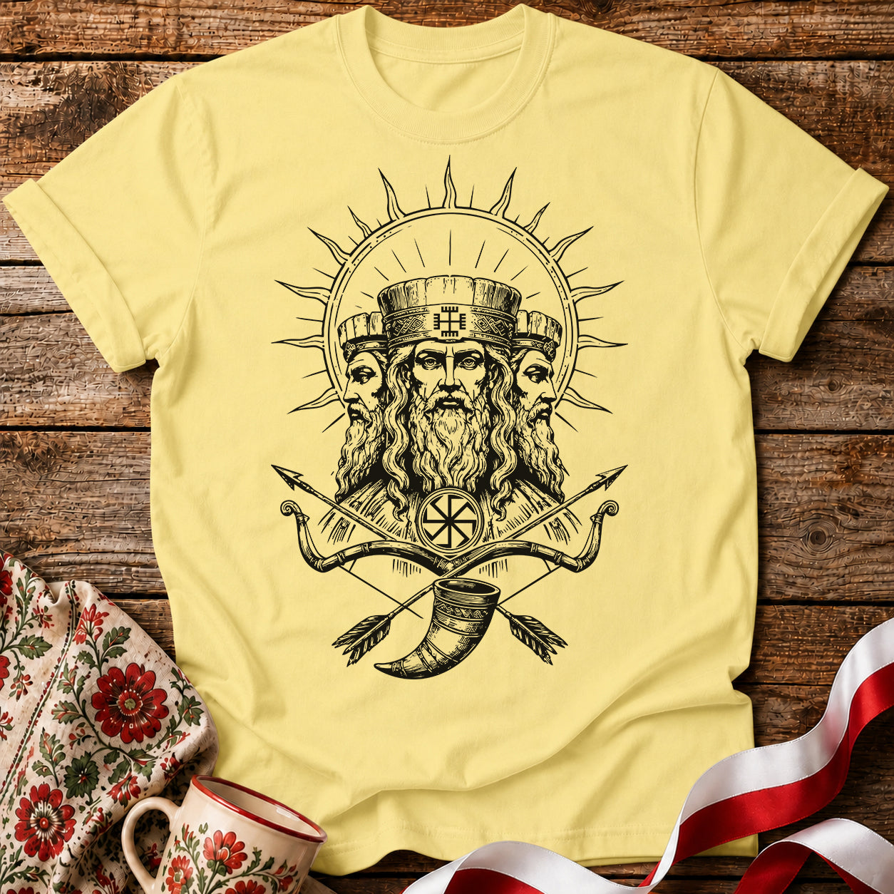 Świętowit Slavic God Unisex T-Shirt