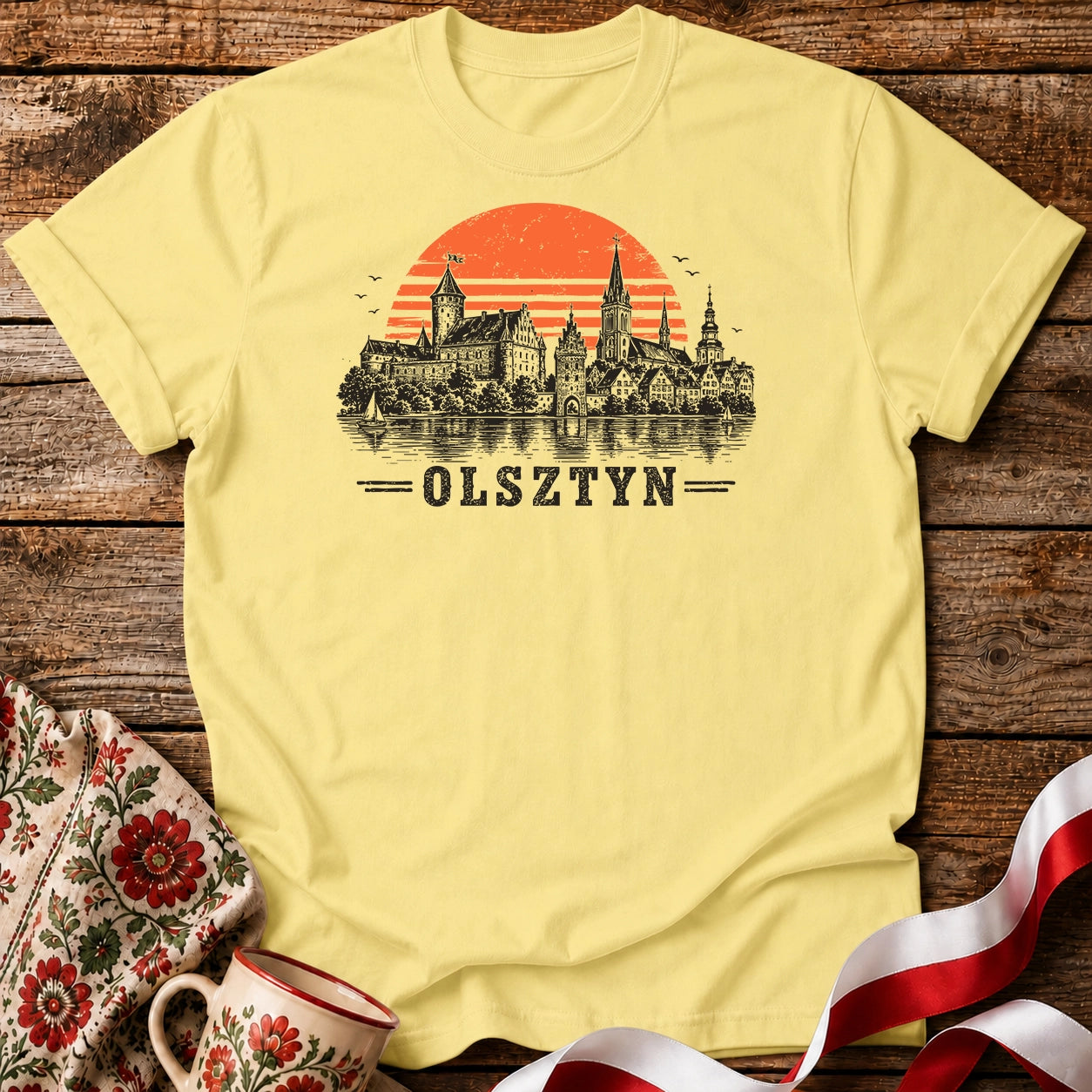 Olsztyn Sunset Castle Polish City Unisex T-Shirt