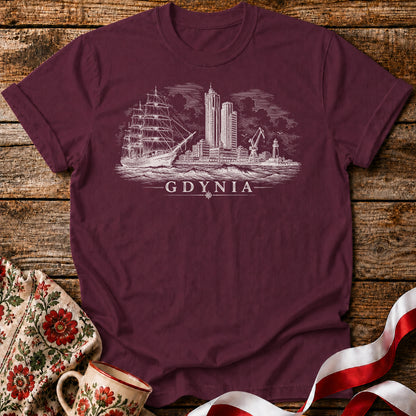 Gdynia Skyline Polish City Unisex T-Shirt