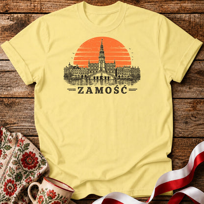 Zamość Sunset Skyline Polish City Unisex T-Shirt