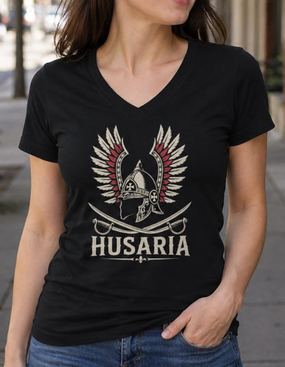 Husaria Winged Helmet Unisex V-Neck T-Shirt