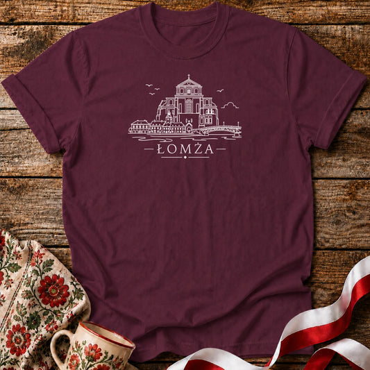 Łomża Minimal Skyline Unisex T-Shirt