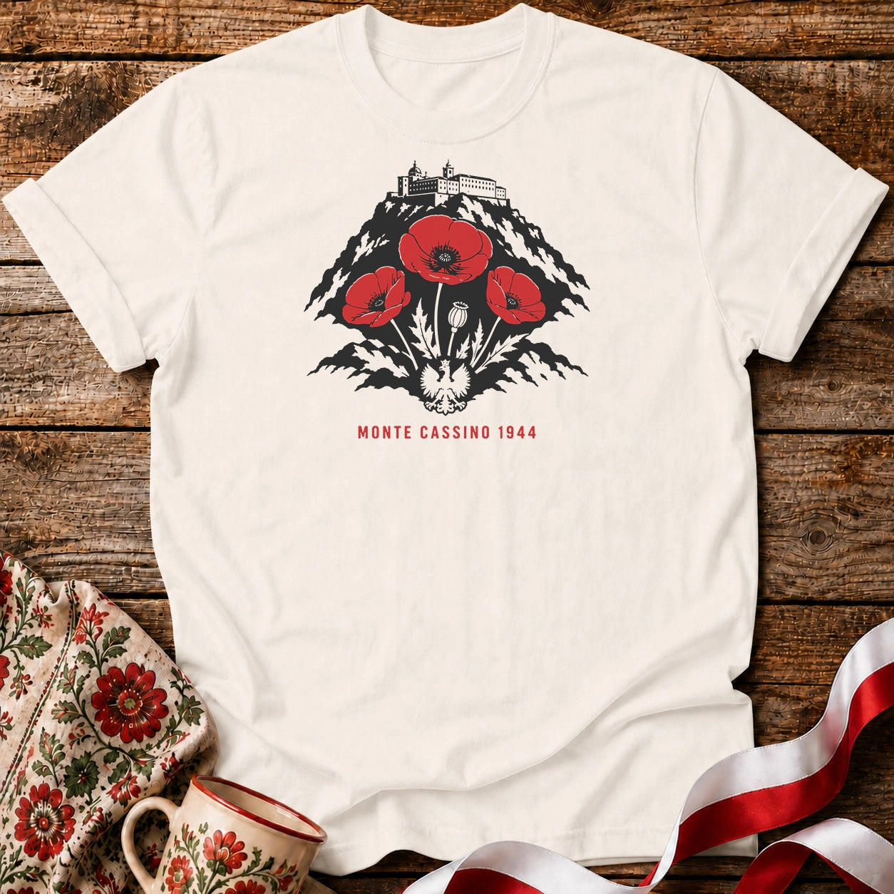 Monte Cassino Poppies Unisex T-Shirt