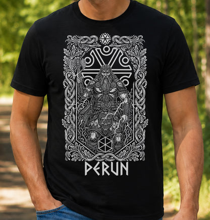 Perun Slavic God of Thunder Unisex T-shirt