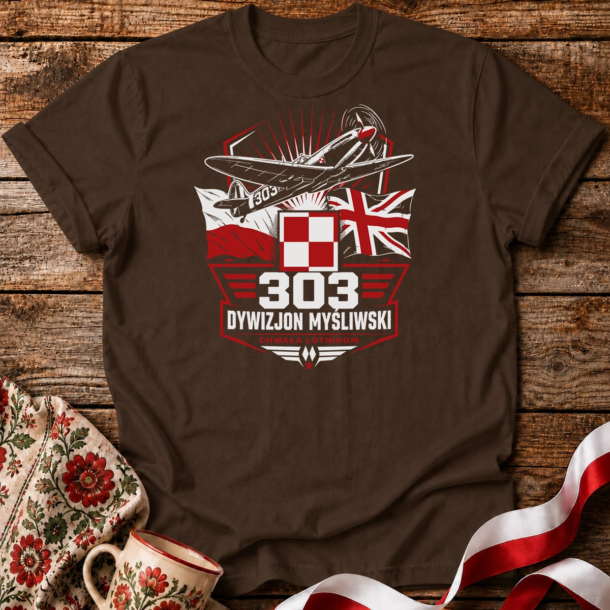 Dywizjon 303 Chwała Lotnikom Unisex T-Shirt