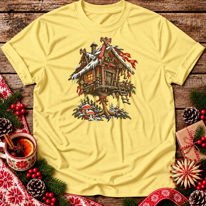 Christmas Baba Yaga Hut Unisex T-Shirt