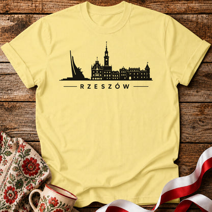 Rzeszów Minimal Skyline Polish City Unisex T-Shirt