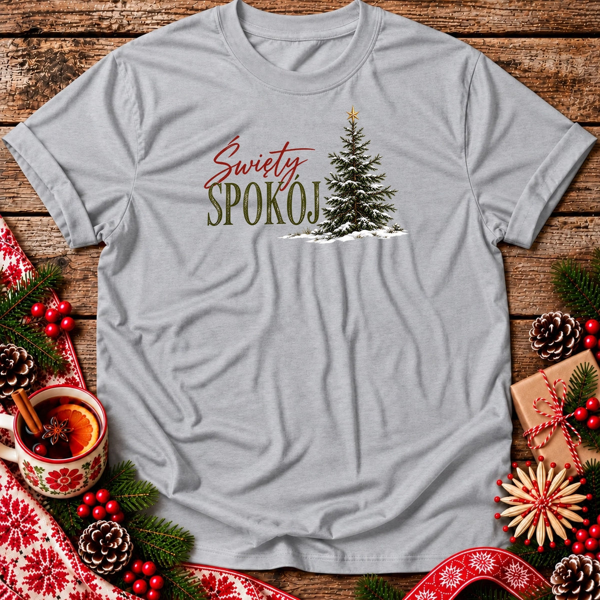 Christmas Tree Święty Spokój Unisex T-Shirt