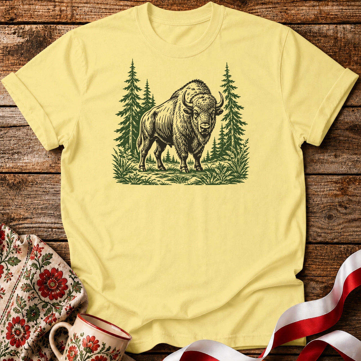 Żubr Polish Forest Unisex T-Shirt