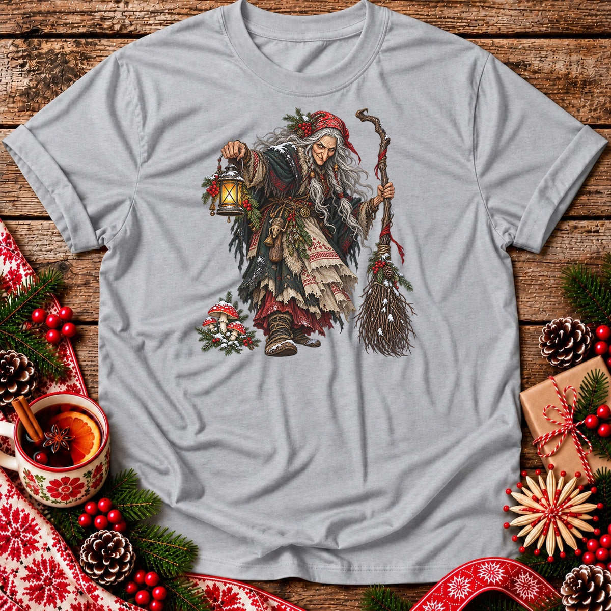Christmas Baba Yaga with Lantern Unisex T-Shirt