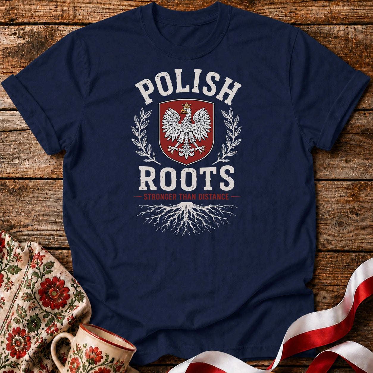 Polish Roots Stronger Unisex T-Shirt