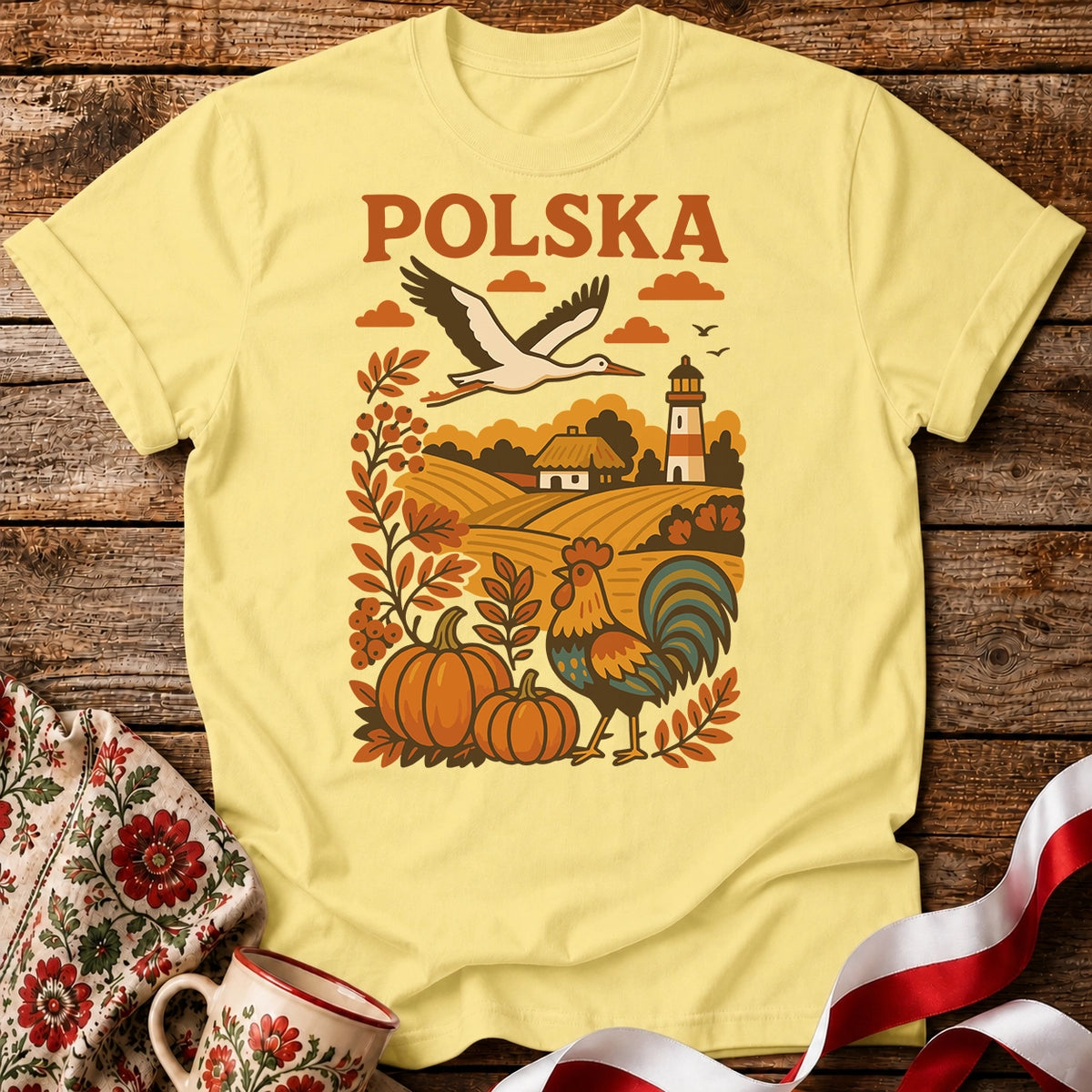 Polska Autumn Countryside Unisex T-Shirt