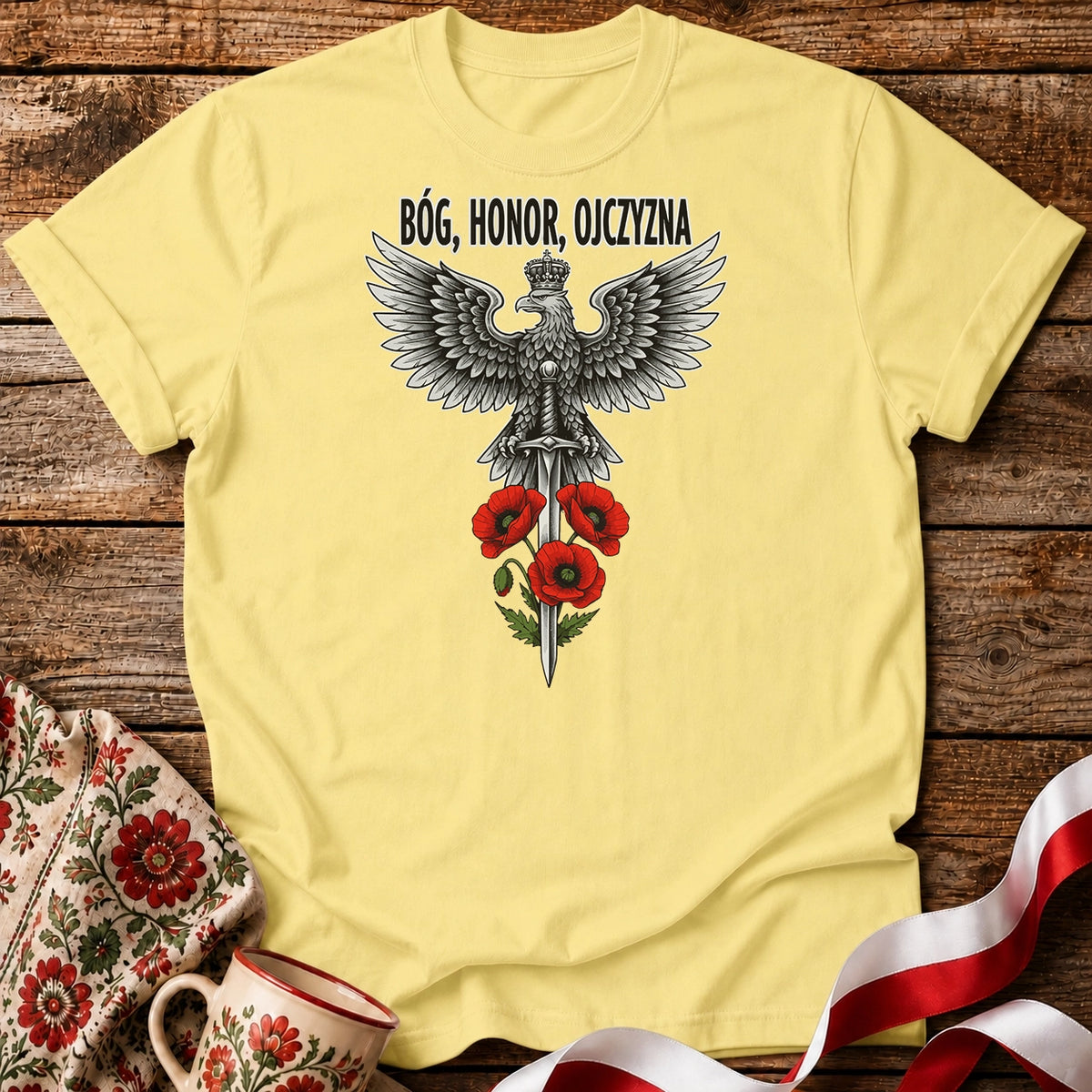 Polish Eagle Bóg Honor Ojczyzna Unisex T-Shirt
